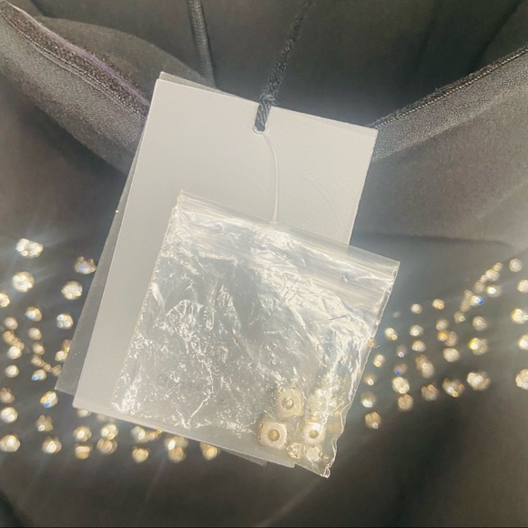 NBD RARE Shoshana Black Mini Dress with Crystal Embellished Waist - Picture 9 of 9